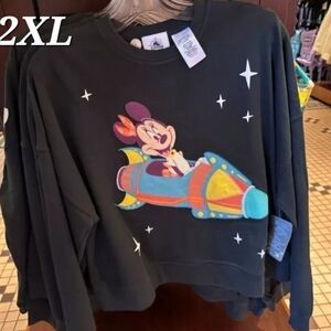 DisneyParks PlayInThePark DisneyLand MinnieMouse AstroOrbiter Sweatshirt 2X NWT